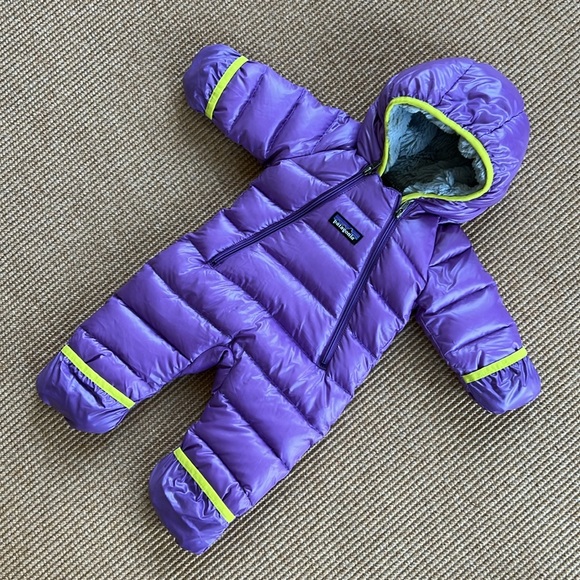 Patagonia Other - Patagonia Lavender Puffer Snowsuit for Newborn